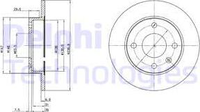 Delphi BG2439 - Гальмівний диск avtolavka.club