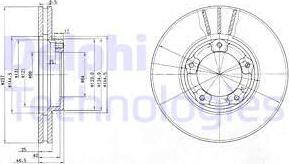 Delphi BG2423 - Гальмівний диск avtolavka.club