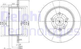 Delphi BG2594 - Гальмівний диск avtolavka.club