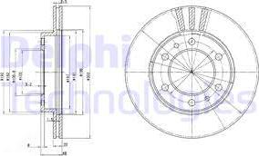 Delphi BG2591 - Гальмівний диск avtolavka.club