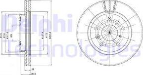 Delphi BG2547 - Гальмівний диск avtolavka.club