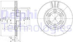 Delphi BG2558 - Гальмівний диск avtolavka.club