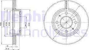 Delphi BG2565 - Гальмівний диск avtolavka.club