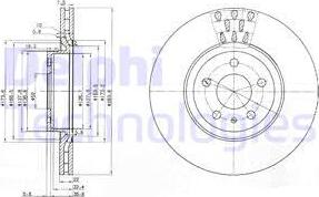 Delphi BG2512C - Гальмівний диск avtolavka.club