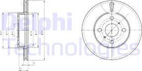 Delphi BG2588 - Гальмівний диск avtolavka.club