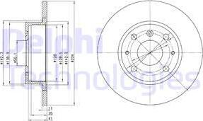 Delphi BG2535 - Гальмівний диск avtolavka.club