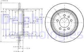 Delphi BG2573 - Гальмівний диск avtolavka.club