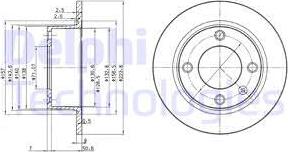 Delphi BG2691 - Гальмівний диск avtolavka.club