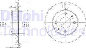 Delphi BG2657 - Гальмівний диск avtolavka.club