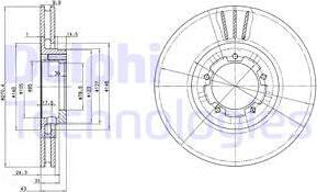 Delphi BG2663 - Гальмівний диск avtolavka.club