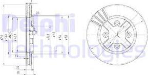 Delphi BG2685 - Гальмівний диск avtolavka.club