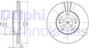 Delphi BG2682 - Гальмівний диск avtolavka.club