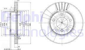 Delphi BG2623C - Гальмівний диск avtolavka.club