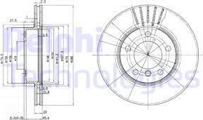 Delphi BG2623 - Гальмівний диск avtolavka.club