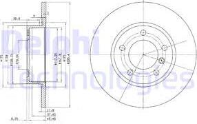 Delphi BG2622 - Гальмівний диск avtolavka.club