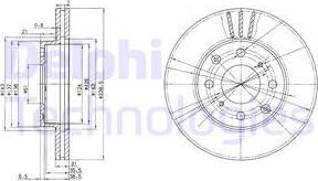 Delphi BG2673 - Гальмівний диск avtolavka.club