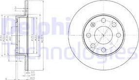 Delphi BG2149 - Гальмівний диск avtolavka.club