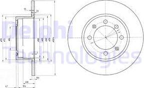 Delphi BG2112 - Гальмівний диск avtolavka.club