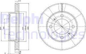 Delphi BG2891 - Гальмівний диск avtolavka.club