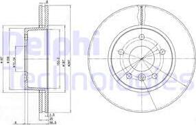 Delphi BG2860 - Гальмівний диск avtolavka.club