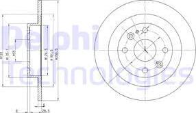 Delphi BG2805 - Гальмівний диск avtolavka.club