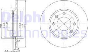 Delphi BG2800 - Гальмівний диск avtolavka.club