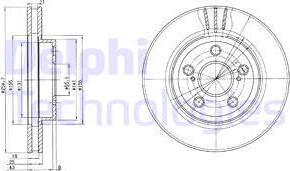 Delphi BG2880 - Гальмівний диск avtolavka.club