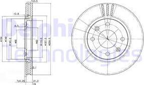 Delphi BG2871 - Гальмівний диск avtolavka.club