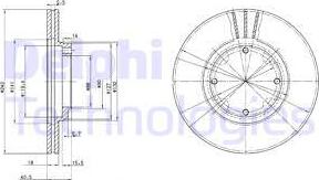 Delphi BG2394 - Гальмівний диск avtolavka.club