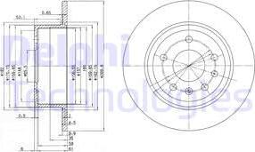 Delphi BG2381 - Гальмівний диск avtolavka.club