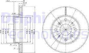 Delphi BG2336 - Гальмівний диск avtolavka.club