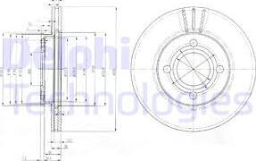 Delphi BG2333 - Гальмівний диск avtolavka.club