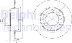 Delphi BG2325 - Гальмівний диск avtolavka.club