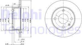 Delphi BG2375 - Гальмівний диск avtolavka.club