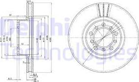 Delphi BG2372 - Гальмівний диск avtolavka.club