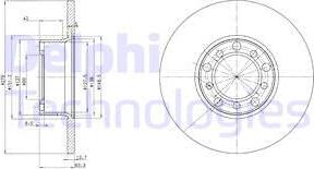 Delphi BG2259 - Гальмівний диск avtolavka.club