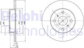 Delphi BG2256 - Гальмівний диск avtolavka.club