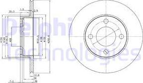 Delphi BG2215 - Гальмівний диск avtolavka.club