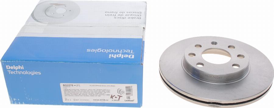 Delphi BG2278 - Гальмівний диск avtolavka.club