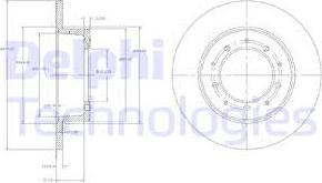 Delphi BG2799 - Гальмівний диск avtolavka.club