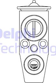 Delphi CB1008V - Розширювальний клапан, кондиціонер avtolavka.club