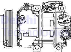 Delphi CS20415 - Компресор, кондиціонер avtolavka.club