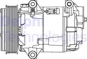 Delphi CS20430 - Компресор, кондиціонер avtolavka.club