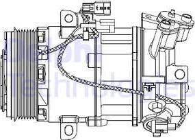 Delphi CS20550 - Компресор, кондиціонер avtolavka.club