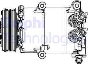 Delphi CS20553 - Компресор, кондиціонер avtolavka.club