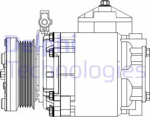 Delphi CS20525 - Компресор, кондиціонер avtolavka.club