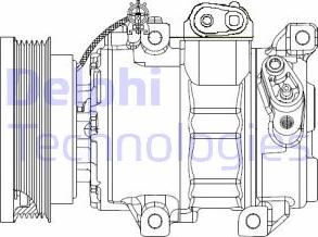 Delphi CS20343 - Компресор, кондиціонер avtolavka.club