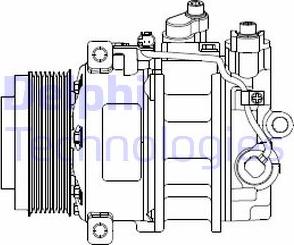 Delphi CS20378 - Компресор, кондиціонер avtolavka.club