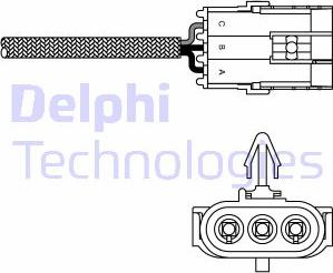 Delphi ES10992-12B1 - Лямбда-зонд, датчик кисню avtolavka.club