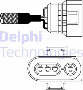 Delphi ES10980-12B1 - Лямбда-зонд, датчик кисню avtolavka.club